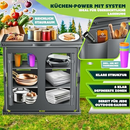 KESSER Camping Küche faltbar