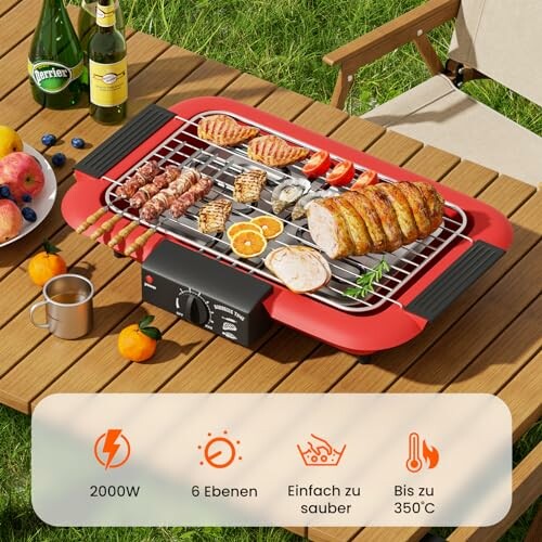 Mihoho Elektrogrill Tischgrill