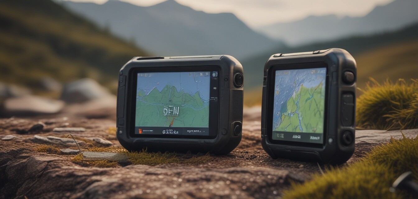GPS-Gerät in der Natur