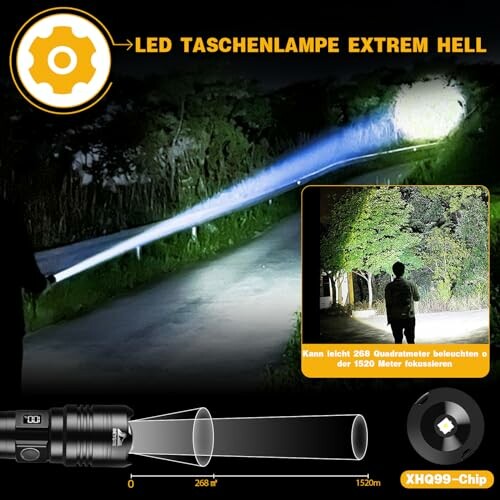 BEYSTE LED Taschenlampe