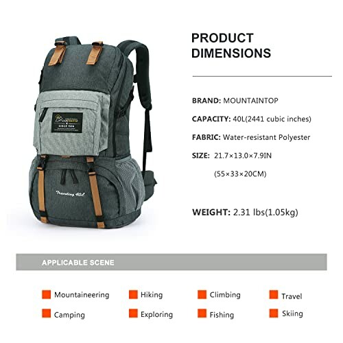 MOUNTAINTOP 40L Wanderrucksack