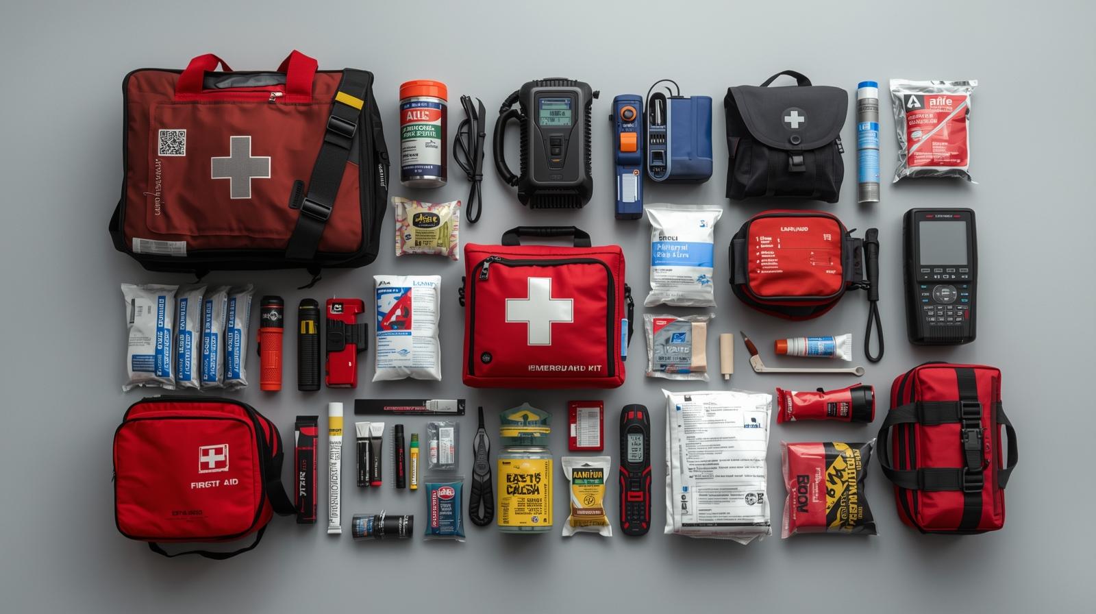 Notfallsets und Sicherheitsausrüstung