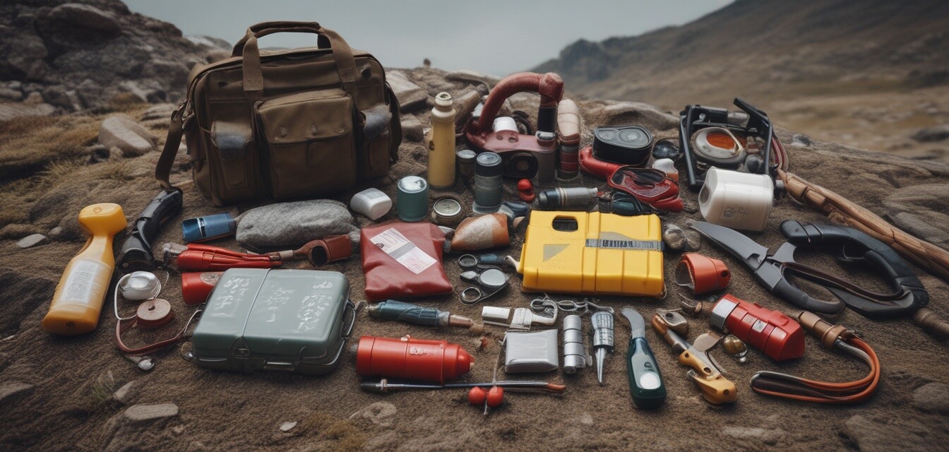 Image of an outdoor emergency kit