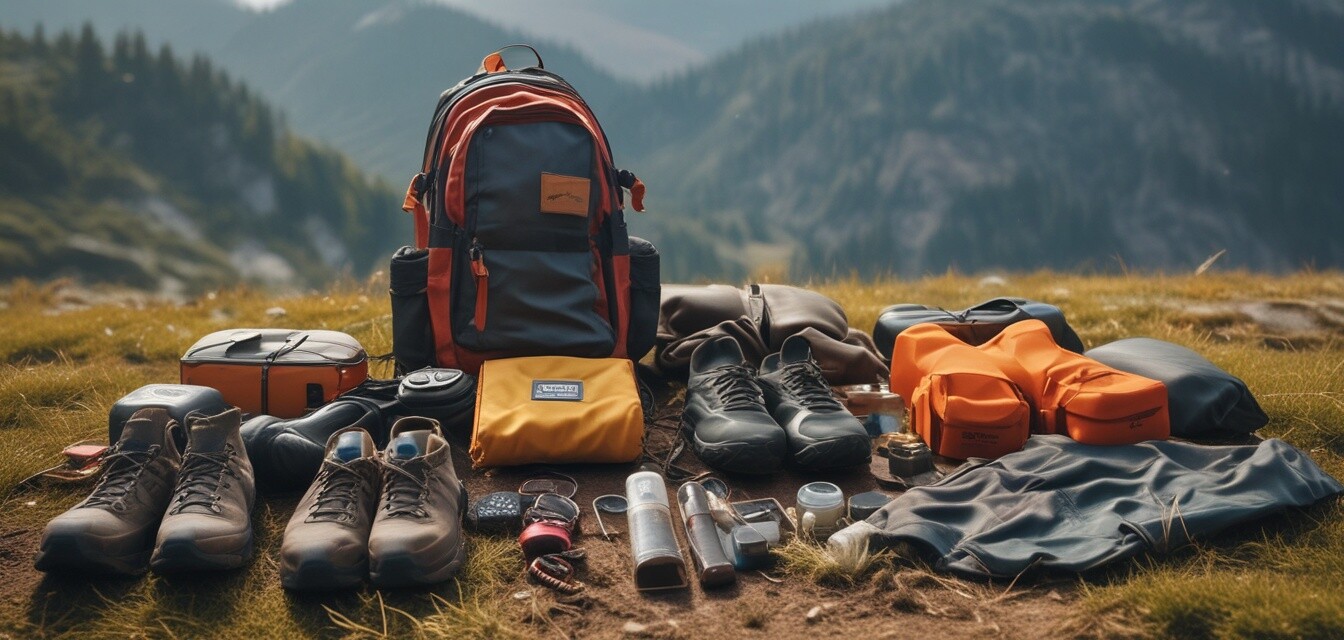 Image of hiking safety gear