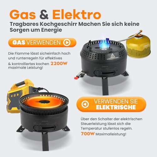 ENFRIFAM Camping Kochgeschirr Set